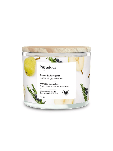PURODORA ODOR NEUT CANDLE PEAR/JUN - Just Simcoe