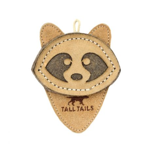 TTAILS LEATHER RACCOON NATURAL 4"