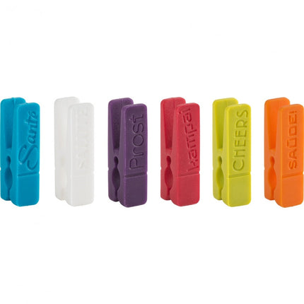 Set of 6 Glass Charms