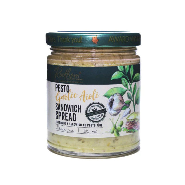 Rootham Pesto Garlic Aioli Sandwich Spread - Just Simcoe