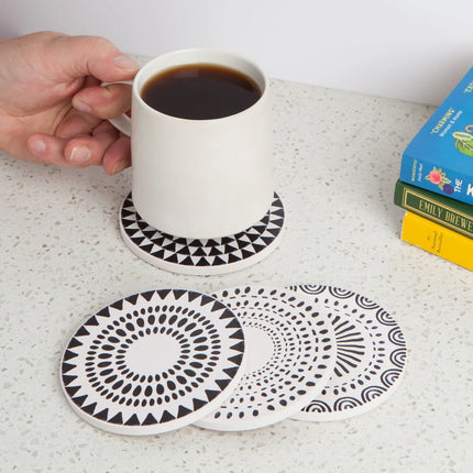 Orbit Soak Up Round Coaster- Set of 4