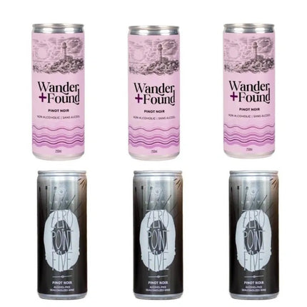 Sober Sampler: 6 Pack Non - Alcoholic Pinot Noir Cans - Just Simcoe