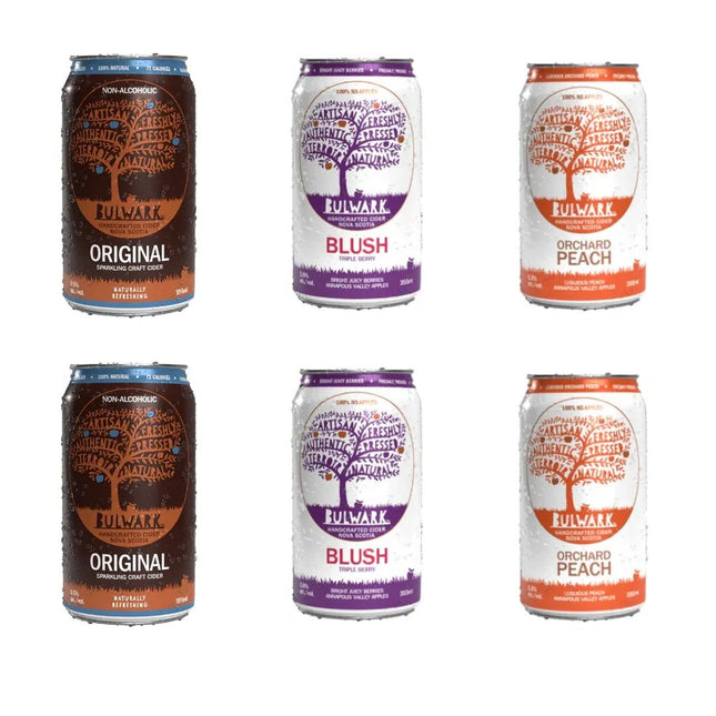 Bulwark Sober Sampler: Mixed Variety Pack Non - Alcoholic Cider - Just Simcoe
