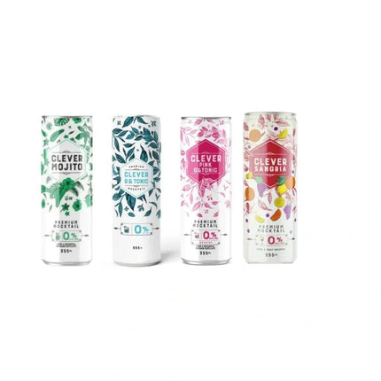 Sober Sampler: Clever Mocktails Assorted 4 - Pack - Just Simcoe
