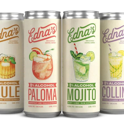 Sober Sampler: Edna’s Mocktails Mixed 4 - Pack - Just Simcoe