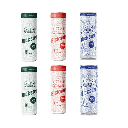 Sober Sampler: Hickson Non-Alcoholic Gin Mixed 6 Pack