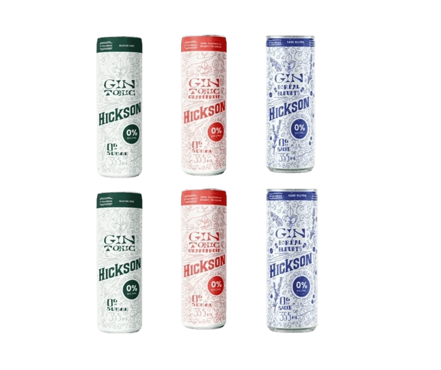 Sober Sampler: Hickson Non - Alcoholic Gin Mixed 6 Pack - Just Simcoe