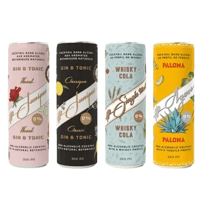 Sober Sampler: HP Juniper Mixed 4 - Pack Mocktails - Just Simcoe