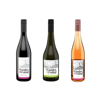 Sober Sampler: Wander & Found Mixed 3 Pack Non - Alcoholic Wines - Just Simcoe