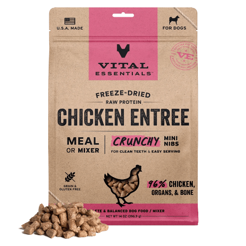 VE DOG FD CHICKEN MINI NIBS 14OZ - Just Simcoe