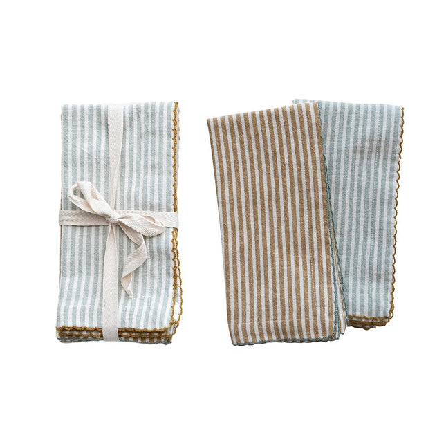 Striped Cotton Napkins 4 - Pack - Just Simcoe