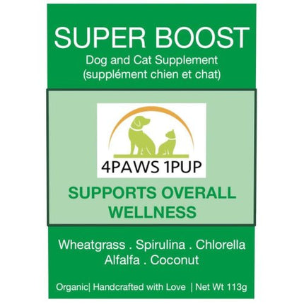 4PAWS1PUP SUPER BOOST 100G - Just Simcoe