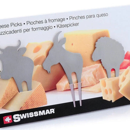 3 Piece Animal Cheese Pick Set With Marker