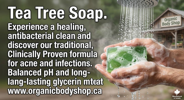 Tea Tree Glycerin Soap bar. 118ml - JustSimcoe.ca