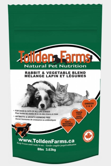 TF RABBIT/VEG 3LB (1/4LB PATTIES)
