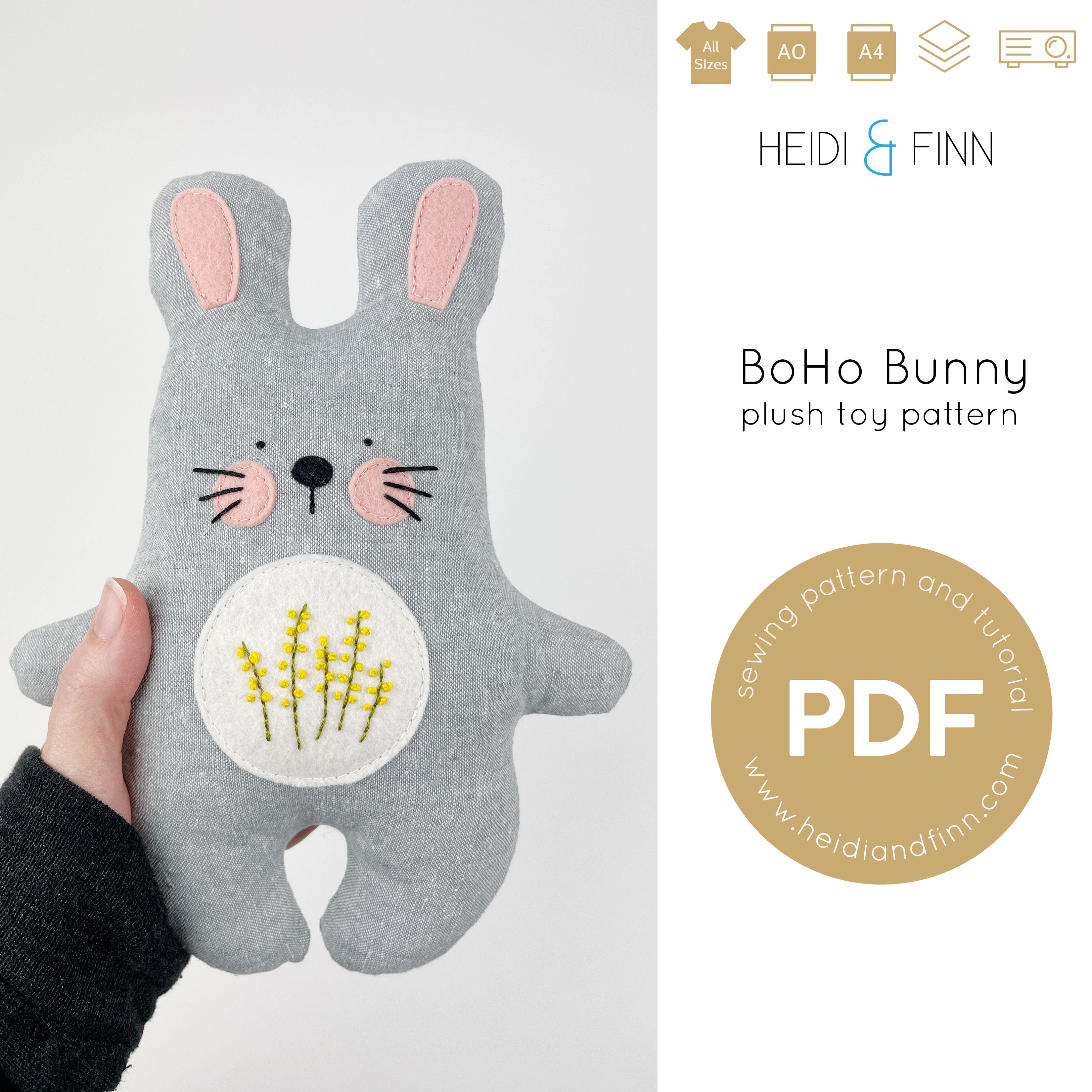 BoHo bunny Plush toy