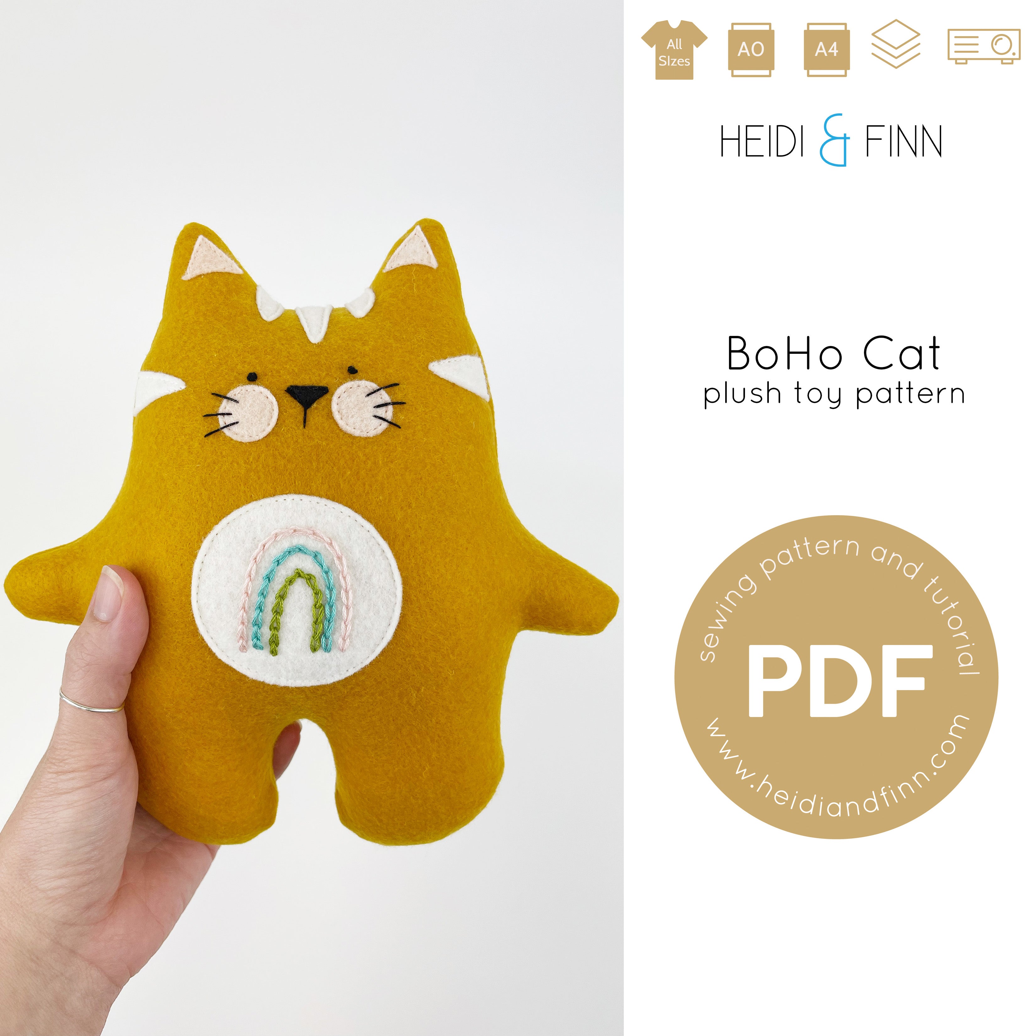 BoHo cat Plush toy