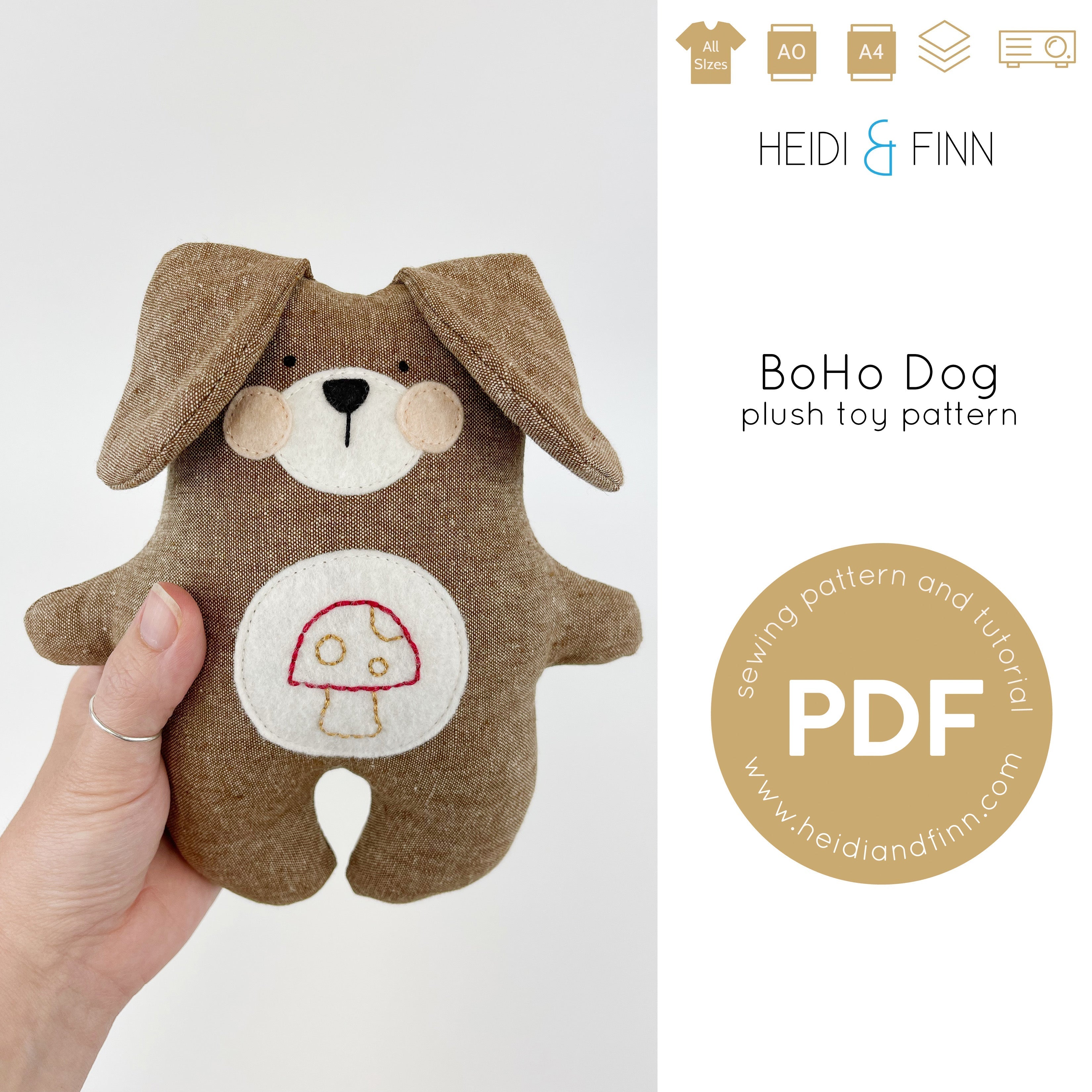 BoHo dog Plush toy