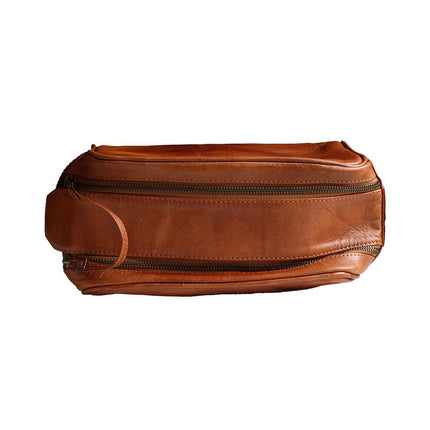 Leather Shaving/Travel Bag - Just Simcoe