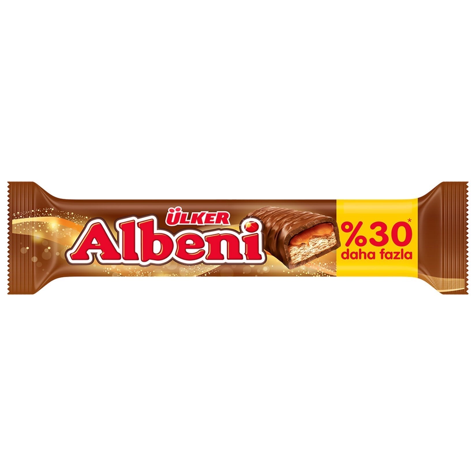ULKER ALBENI MILK CHOCOLATE COATED CARAMEL AND BISCUIT BAR  52 G