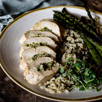 Spinach, Apple and Brie Stuffed Chicken Breast