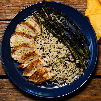Asparagus-Chèvre Stuffed Chicken Breast