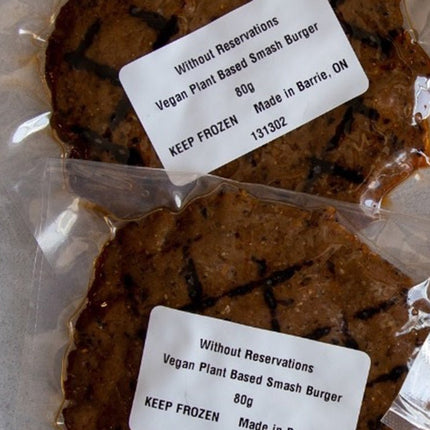 Really Good Vegan Smash Burger Patty 4 Pack - Just Simcoe