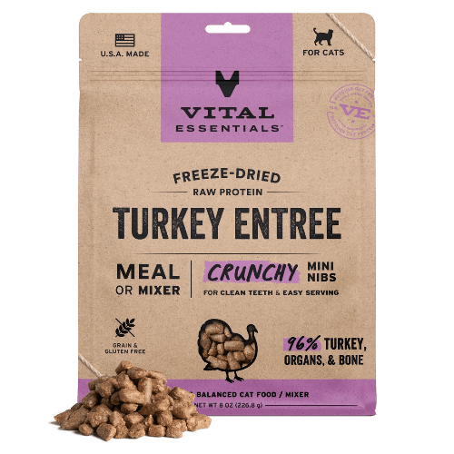 VE CAT FD TURKEY MINI NIBS 12OZ - Just Simcoe