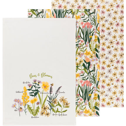 Floursack Bakers Flour Bees & Blooms- 3Pk