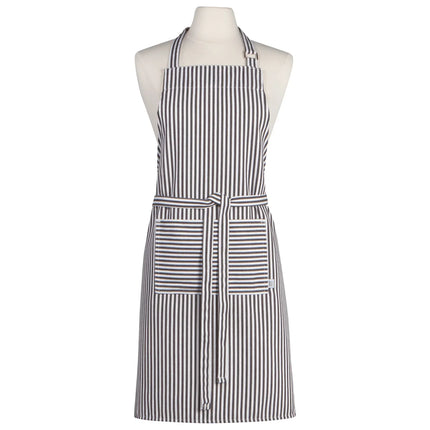 Black Narrow Stripe Chef Apron