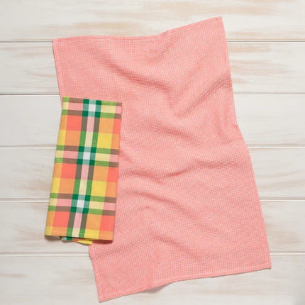 Second Spin Plaid Meadow Dishtowel- Set of 2